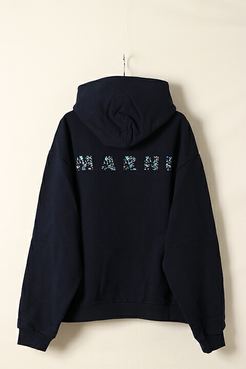 【30%OFFセール】MARNI マルニ ロゴ プリント フーディー{FUMU0067PMUSCW22FLB95-BDS}