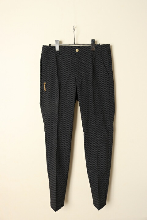 【新品】レザレクション　メンズ　ゴルフウェア　ロングパンツ　黒　Mサイズ 新品】レザレクションメンズゴルフウェアロングパンツ黒Mサイズ