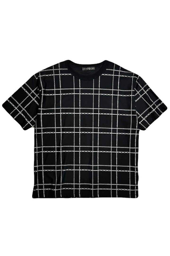 【30%OFFセール】roarguns ロアーガンズ CHAIN CHECK PRINT T{-BES}