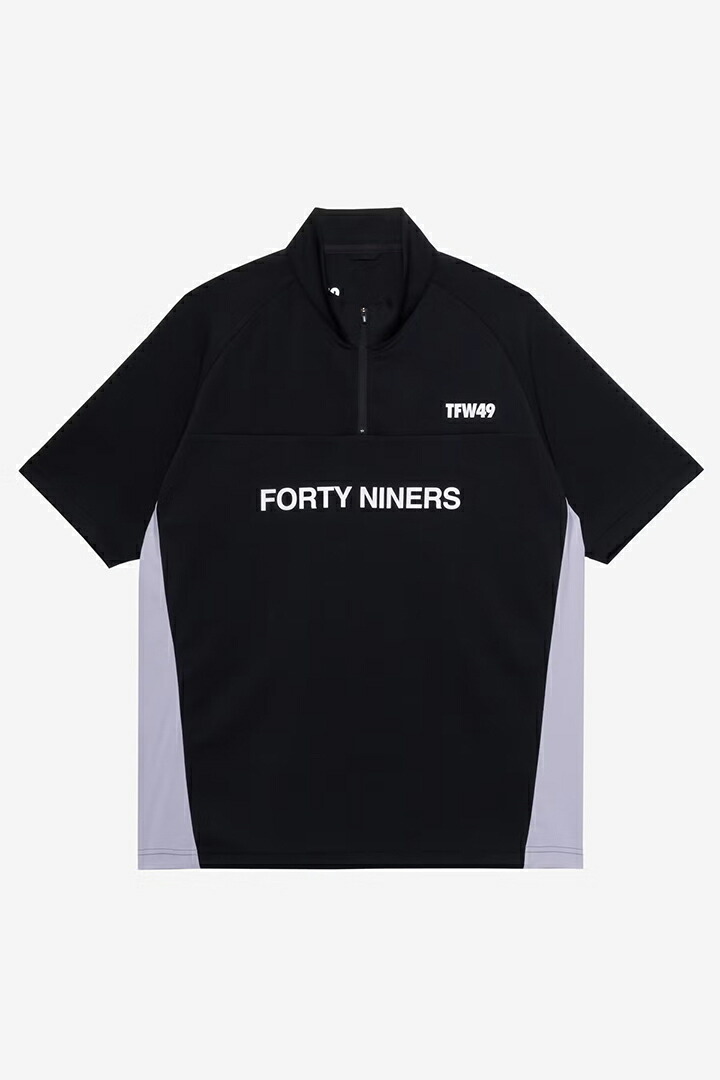 TFW49 ティーエフダブリューフォーティーナイン HALF ZIP S/S MOCK NECK{-BFS}