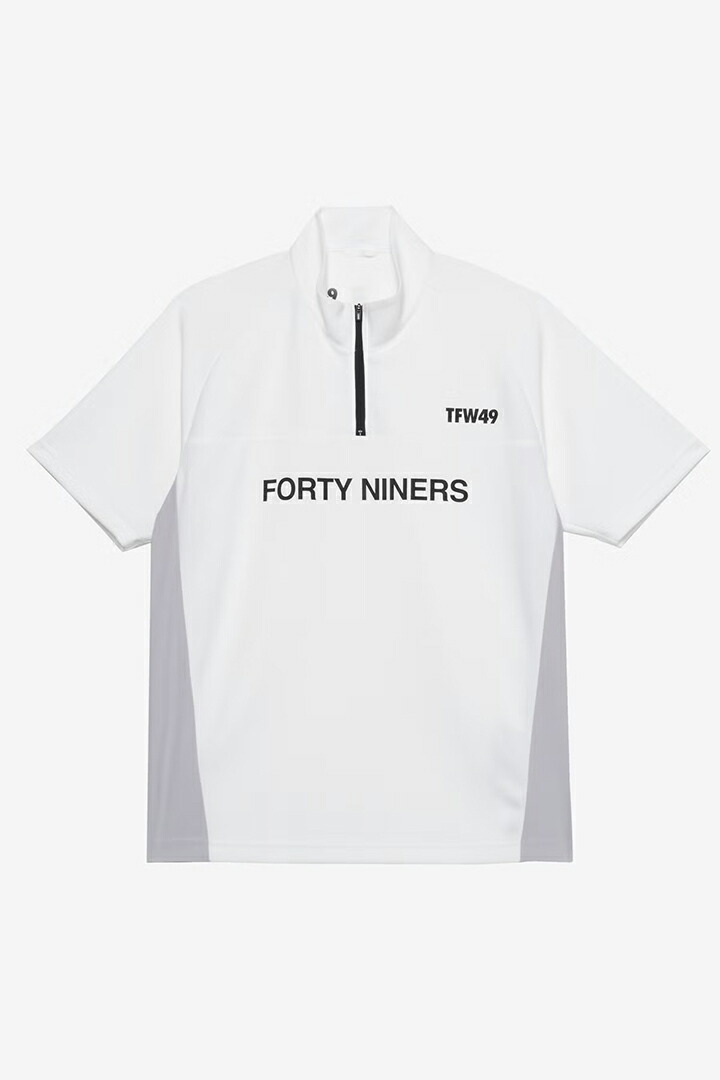 TFW49 ティーエフダブリューフォーティーナイン HALF ZIP S/S MOCK NECK{-BFS}
