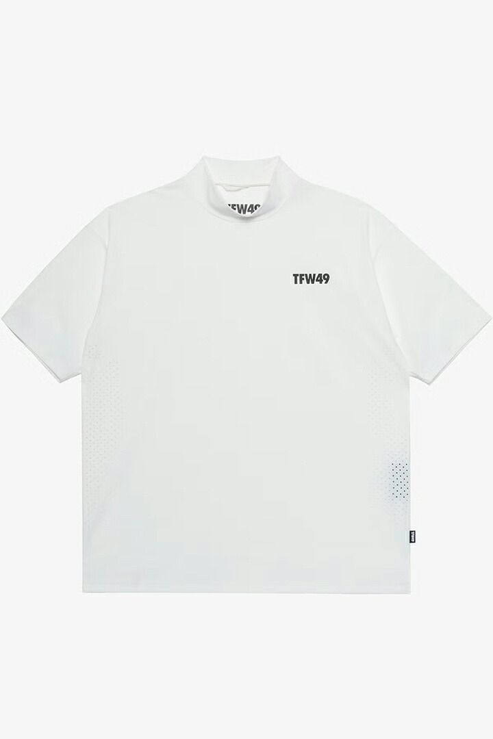 TFW49 ティーエフダブリューフォーティーナイン PUNCHED MESH HALF MOCKNECK T{-BFS}｜link bar