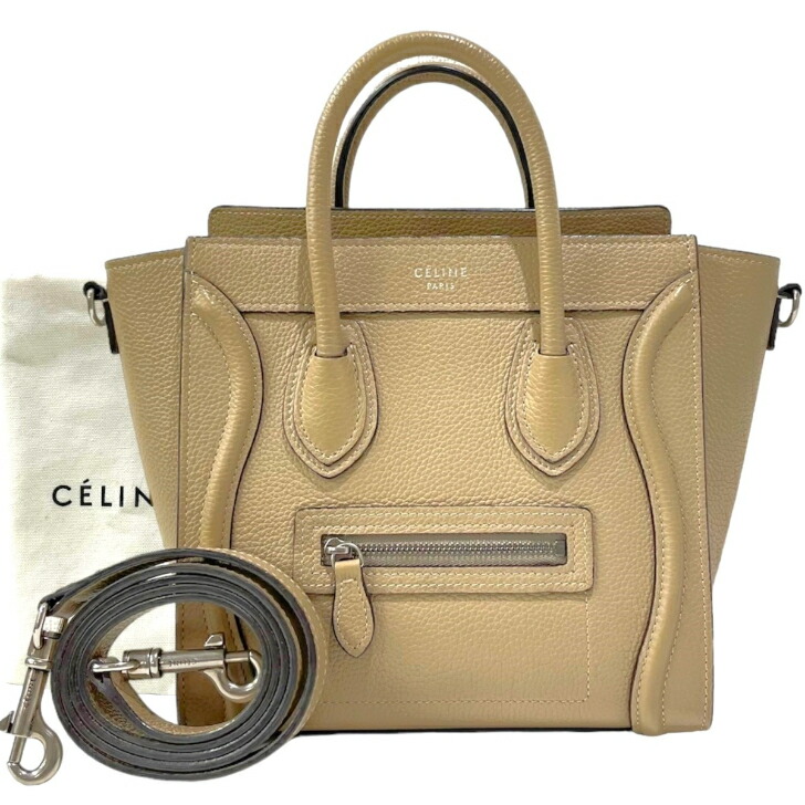 新ロゴ・最高級美品】セリーヌ ラゲージ ナノ 2way ハンドバッグ スリ