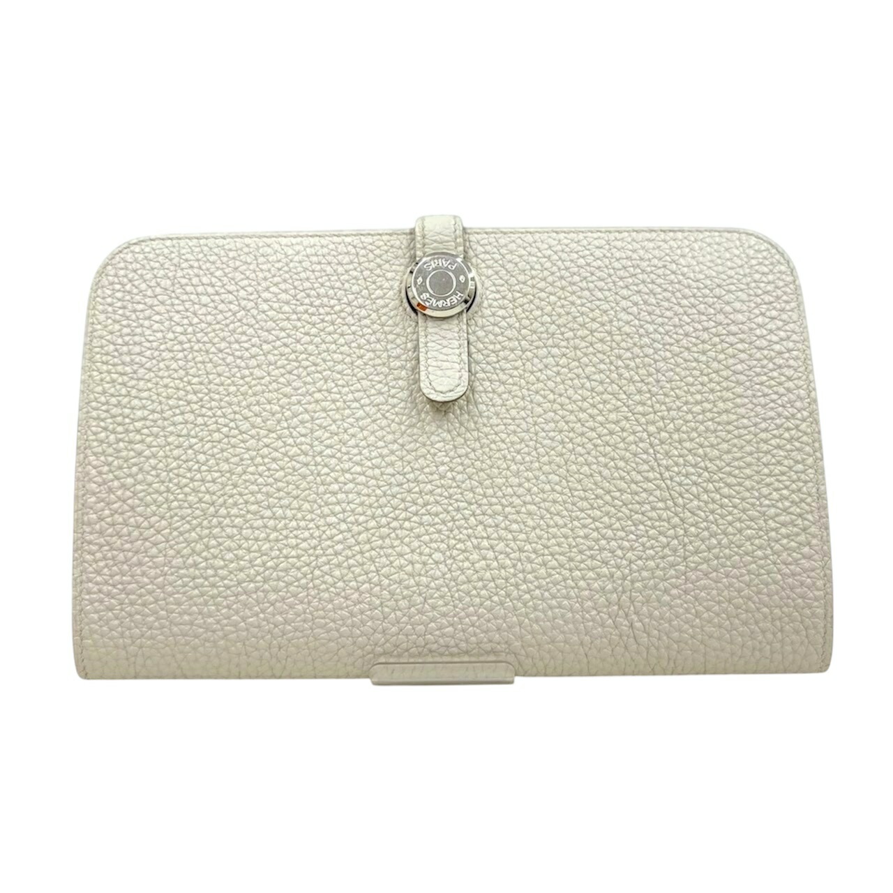 【中古】エルメス　ドゴンデュオ　ベトン　トゴ　シルバー金具　長財布　GM　D刻印/2019年　HERMES　《送料無料》