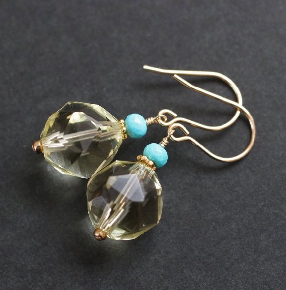 楽天市場】【再入荷】星型 レモンクォーツ 一粒 ピアス（スター