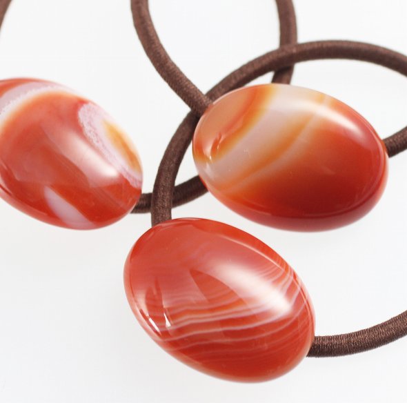 楽天市場】【再入荷】天然石 ヘアゴム（グリーンアベンチュリン レッド