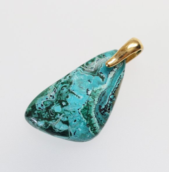 楽天市場】クリソコラ ペンダントトップ アメリカ・アリゾナ州産
