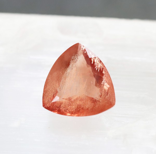 オレゴンサンストーン ルース(トリリアント)8.16ct 大粒 ファセットカット アメリカ産 希少 レアストーン コレクション 天然石ルース 裸石|天然石アクセサリーLink