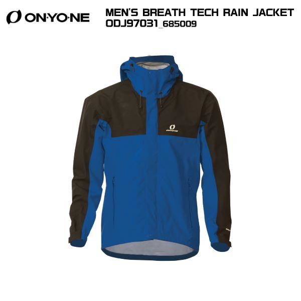ONYONE（オンヨネ）MEN\u0027S BREATH TECH RAIN JACKET（メンズブレステック レインジャケット）ODJ97031 -青色x黒いこと/685009-【レインジャケット】