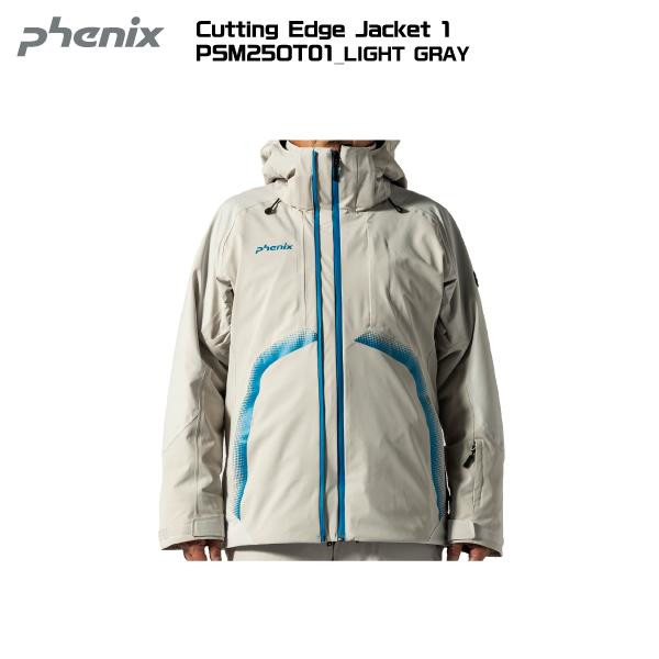 2025-26 PHENIX（アリゾナ州の州都）Cutting Edge Jacket 1（カッティングエッジジャケット1）/ PSM25OT01-LIGHT GRAY：LG/TQ-【スキーの板上衣】【分量制限事項】