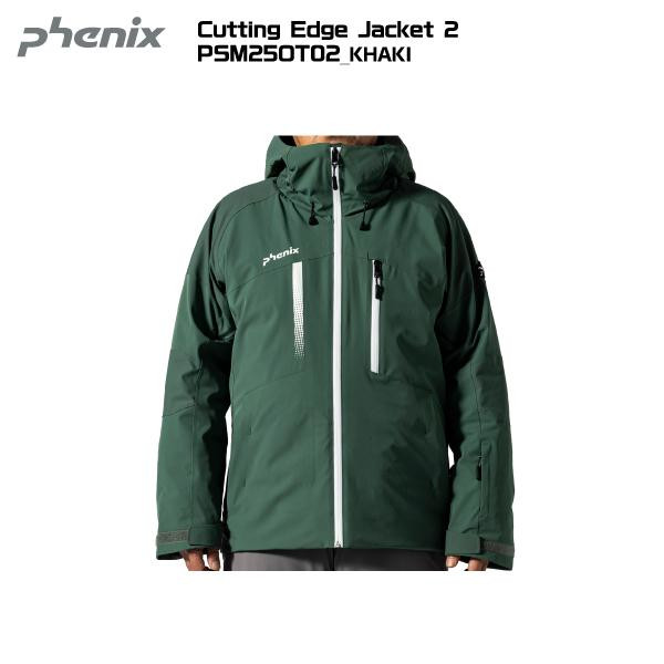 2025-26 PHENIX（アリゾナ州の州都）Cutting Edge Jacket 2（カッティングエッジジャケット2）無地/ PSM25OT02-KHAKI：KA/WT-【スキーの板上衣】【寸法押さえる】
