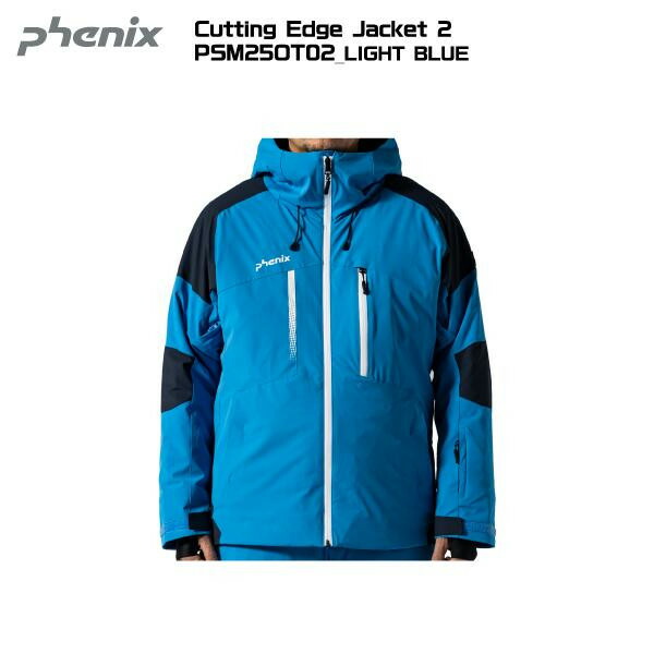 2025-26 PHENIX（アリゾナ州の州都）Cutting Edge Jacket 2（カッティングエッジジャケット2）/ PSM25OT02-LIGHTBLUE：LB/NV/WT-【スキーの板上衣】【分量制限事項】