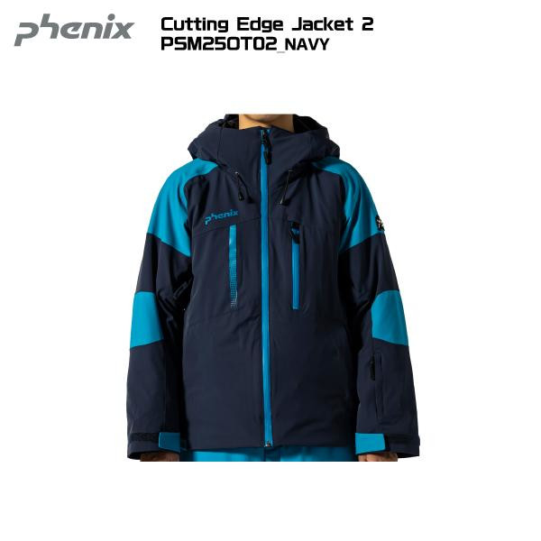 2025-26 PHENIX（アリゾナ州の州都）Cutting Edge Jacket 2（カッティングエッジジャケット2）/ PSM25OT02-NAVY：NV/TQ-【スキーの板上衣】【分量制限事項】
