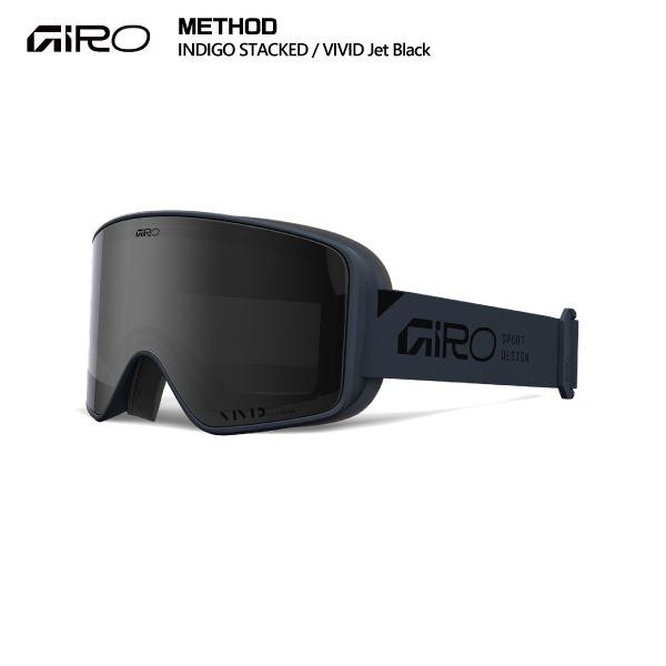 2025-26 GIRO(ジロ)METHOD AsianFit(メソッド アジアンフィット)Indigo Stacked / 7171954【スキー/スノーボードゴーグル】【平面レンズ/ダブルレンズ】|リンクファスト店