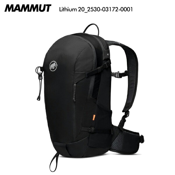 MAMMUT（マムート）Lithium 20（リチウム 20）2530-03172-0001/black【登山/ハイクバックパック/数量限定】｜リンクファスト店