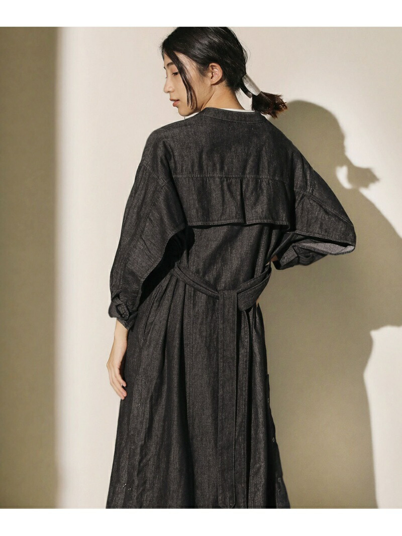 レディース ブージュルード Jeloud Bou Bou Jeloud Jeloud ワンピース Sale 43 Off Bou ワンピース Bou ブラック Jeloud コットンデニムbackフリルワンピース ブージュルード ワンピース シャツワンピース ネイビー Rba E 送料無料 Rakuten Fashion Bou