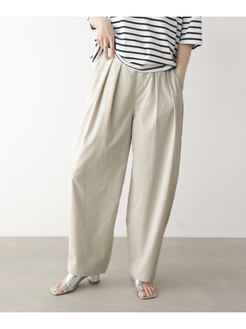 ストレッチテックコクーンパンツ Bou Jeloud バブ / ブージュルード パンツ スラックス・ドレスパンツ ベージュ ブラック グレー【先行予約】*【送料無料】[ Fashion]