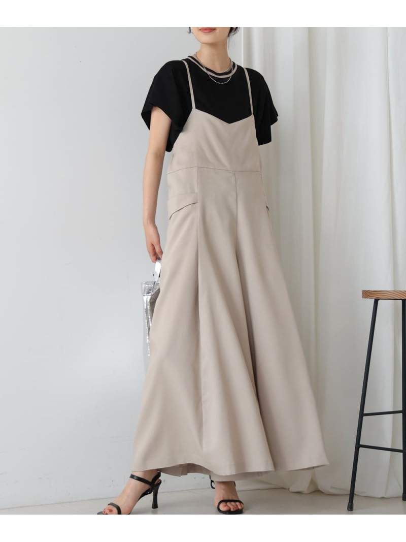 【SALE／30%OFF】キャミタックサロペット Bou Jeloud バブ / ブージュルード オールインワン・大層らしい櫂 オーバーオール・サロペット 黒いこと ベージュ【RBA_E】【貨物輸送無料】[ Fashion]