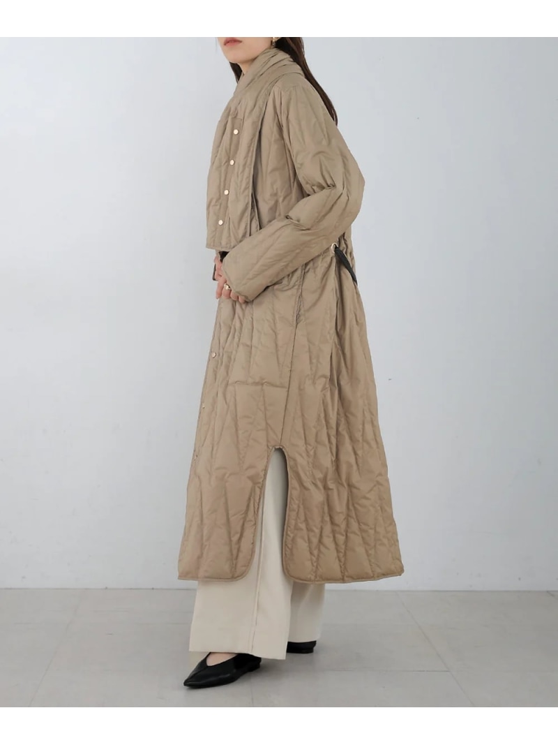 【SALE／30%OFF】マフラー付きキルトダウン Bou Jeloud バブ / ブージュルード ジャケット・アウター ダウンジャケット・ダウンベスト ブラック ベージュ【RBA_E】【送料無料】[ Fashion]