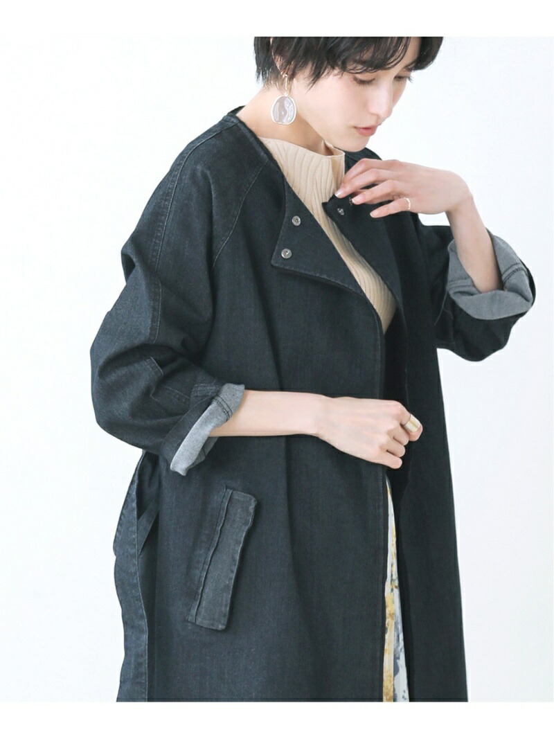 最終値下げ シアーパイピングデニムct Bou Jeloud ブージュルード コート ジャケット ロングコート ネイビー ベージュ Rakuten Fashion 高速配送 Ledefiscad Com