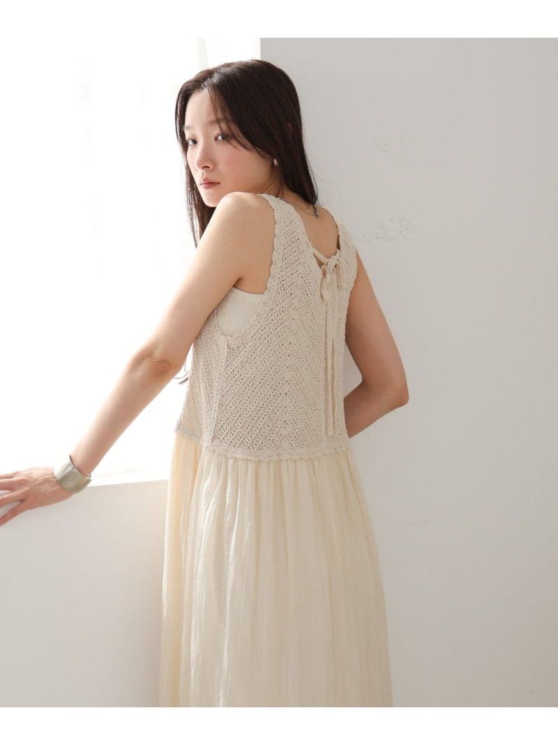 SALE／40%OFF】【低身長~高身長向けサイズあり】クロシェコンビ