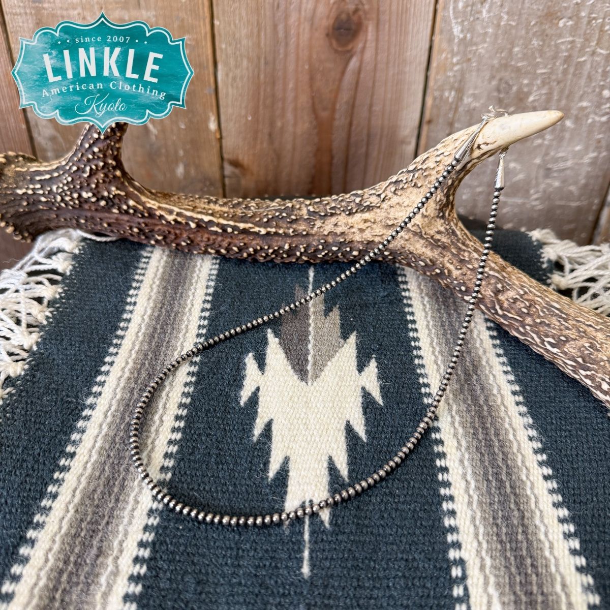 Ericka Nicolas Begay(エリッカ ニコラス ビゲイ)ナバホ パール ネックレス 3mm 50cm【NAVAJO インディアンジュエリー シルバー アクセサリー】｜リンクル京都