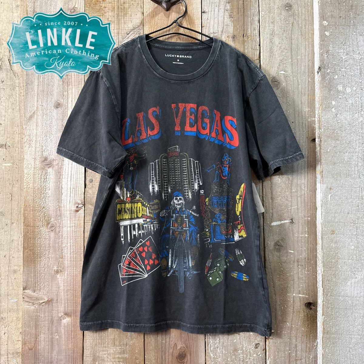 Lucky Brand(ラッキーブランド)\u003cBR\u003e刷り上げる ティーシャツ\u003cBR\u003e【 ダンス楽隊ティーシャツ バンT 】 Tシャツ・カットソー-トップス-メンズファッション