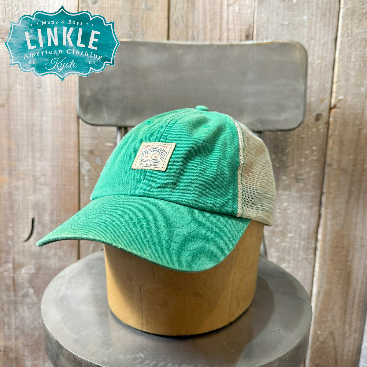 RRL DOUBLE RL ラルフローレン　ワークキャップ　ワッペンロゴ ダブルアールエル) RRL 創立25周年記念 285点 限定 ロゴ