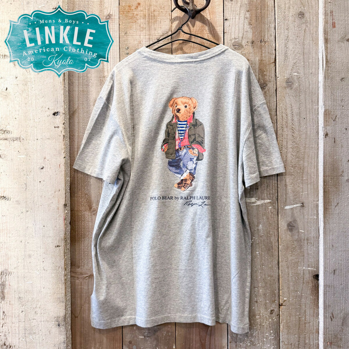 くま　POLO ポロシャツ Unisex bear embroidery polo shirt 男女兼用 ユニセックスベア