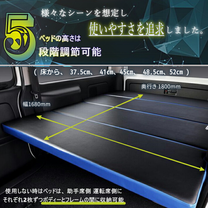 5段階調節可能