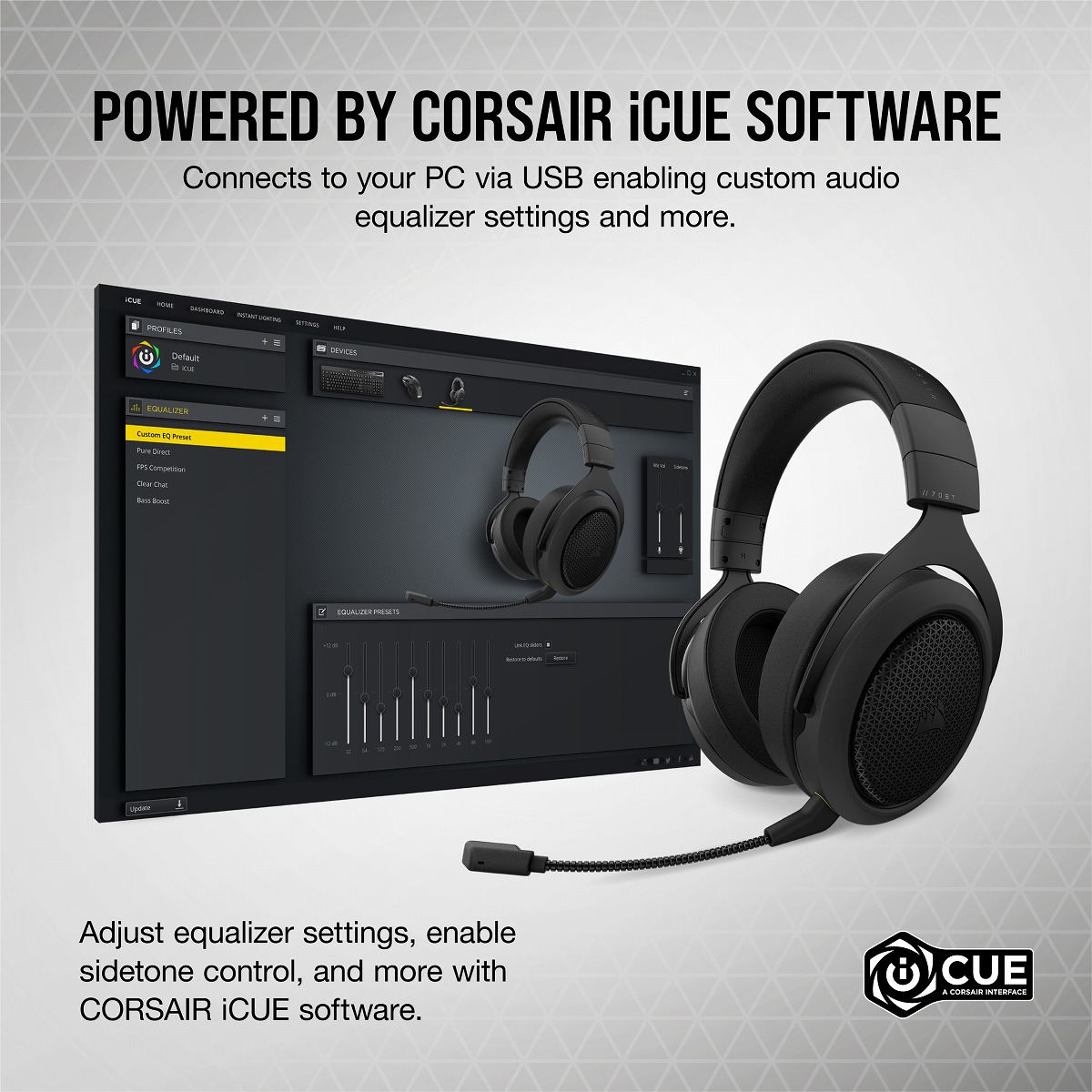 Corsair 有線とbluetoothの一斉に乗換ができるなゲーミングヘッドセット Hs70 Bluetooth Ca Ap Cannes Encheres Com