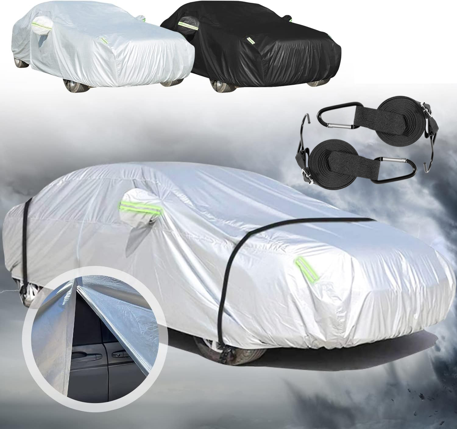 Hondaホンダ車用ボディーカバー 型式専用カーカバー UVカット 裏起毛 防水防塵凍結防止 3本防風ベルト付け 防水ファスナー右側開け ホンダ CR-V RT5 RT6 RW1 RW2 2018年8月～現行