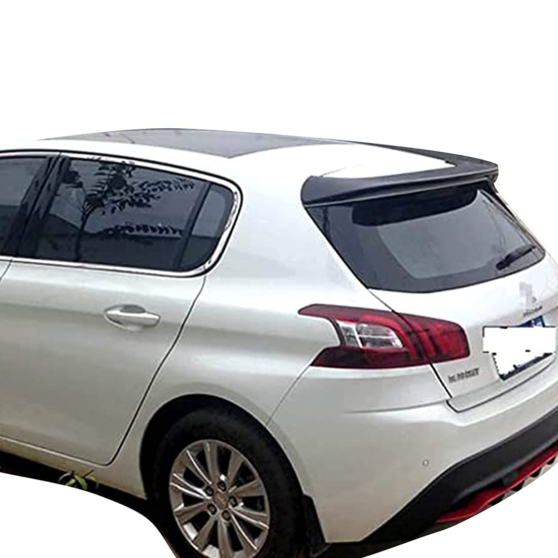 プレミアム ABS 素材 リアスポイラー プジョー 308 2014-2015 用 トランクスポイラー 装飾 取り付け簡単