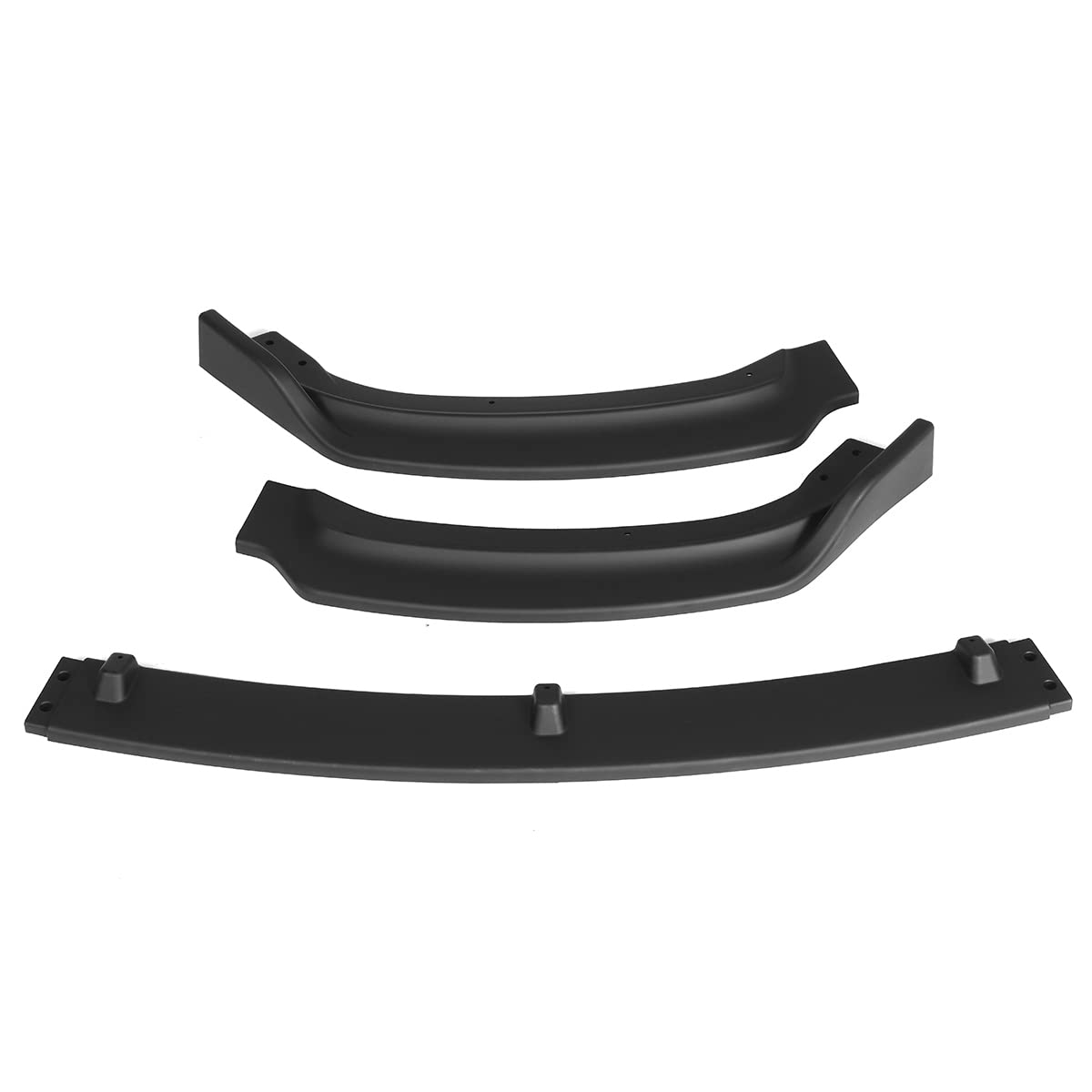 BMW 3シリーズ F30 / F35 2013-2019 用 フロントスポイラー 3個セット ブラック / カーボンルック リップスプリッター ボディキット リップ ディフレクター リップ 2 グロスブラック