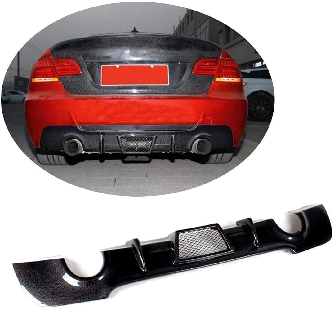 BMW 3シリーズ E92 E93 Mスポーツ 2ドア 2007-2012用 カーボンファイバーリアディフューザー 320I 323I 325I 330I 335I M-Tech ボディキット 下部バンパー リップスポイラー