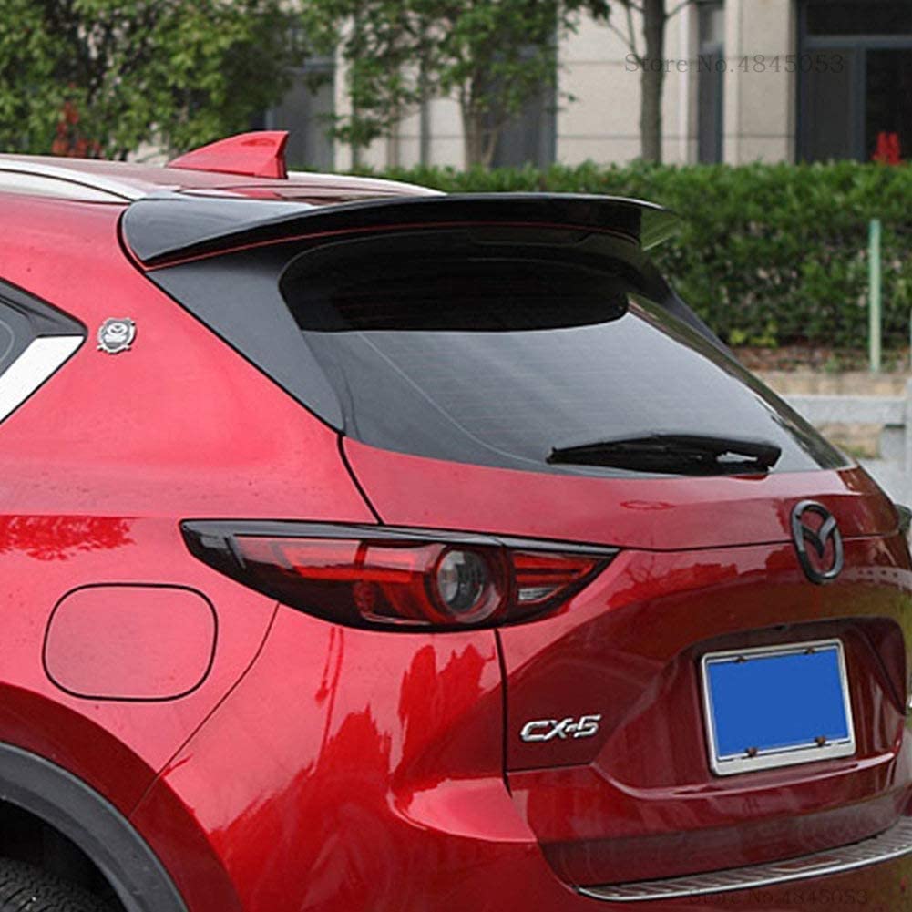 マツダ CX-5 2017-2019年モデル用 カースタイリング ABSブラック＆ホワイト リアスポイラー トランクガイドウィング リップ＆ルーフスポイラー