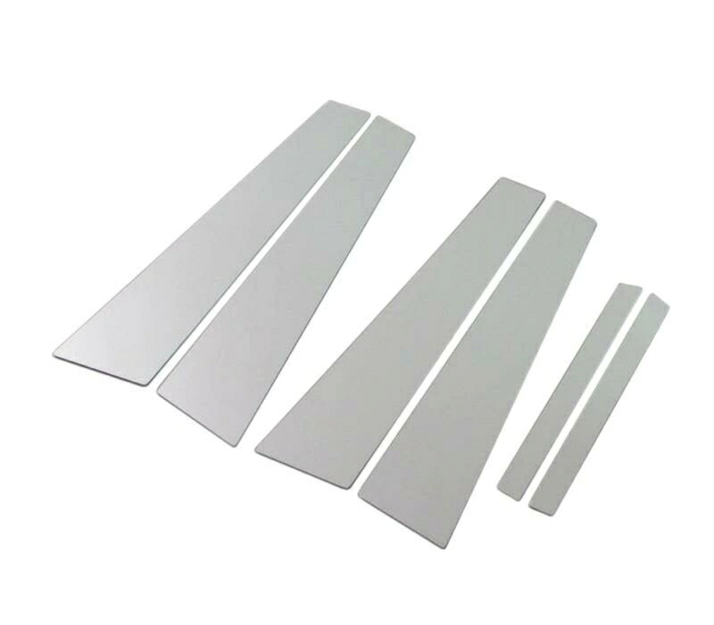 LS460 LS600 40 41 45 46 超鏡面ステンレスメッキピラーパネル バイザー無用 6PC 【 PIL-SIL-028 】 LS460 LS460L LS600h LS600hL UVF45 UVF46 USF40 USF4