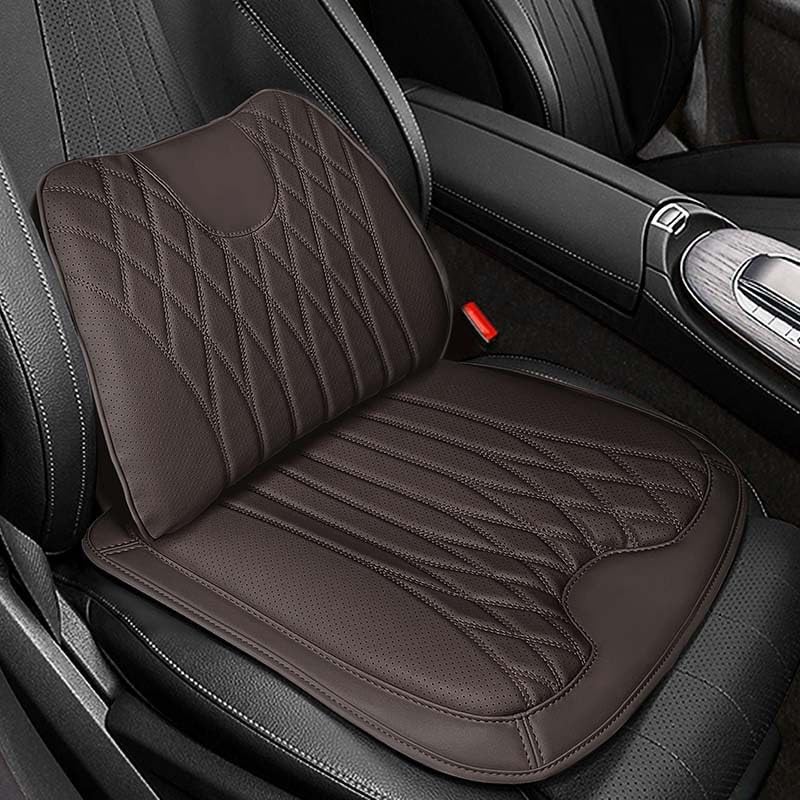 車用シートクッション に適合 レクサスCT200h 2011年1月-2022年11月 車の座布団 低反発 滑り止め 弾性 通気性 骨盤サポート 腰サポート 車用 シートカバー 長時間運転対策(茶)