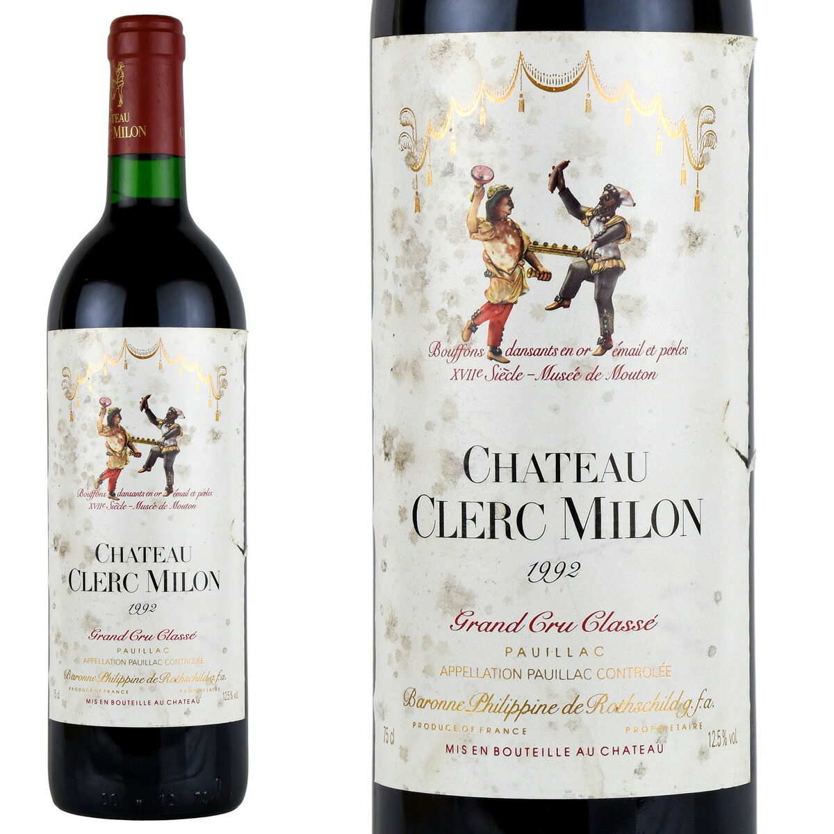【ラベル汚れアリ】【クール便・送料無料】 シャトー クレール ミロン 1992 CHATEAU CLERC MILON 1992 ボルドー 赤ワイン 750ml｜カーヴ・ド・リンク