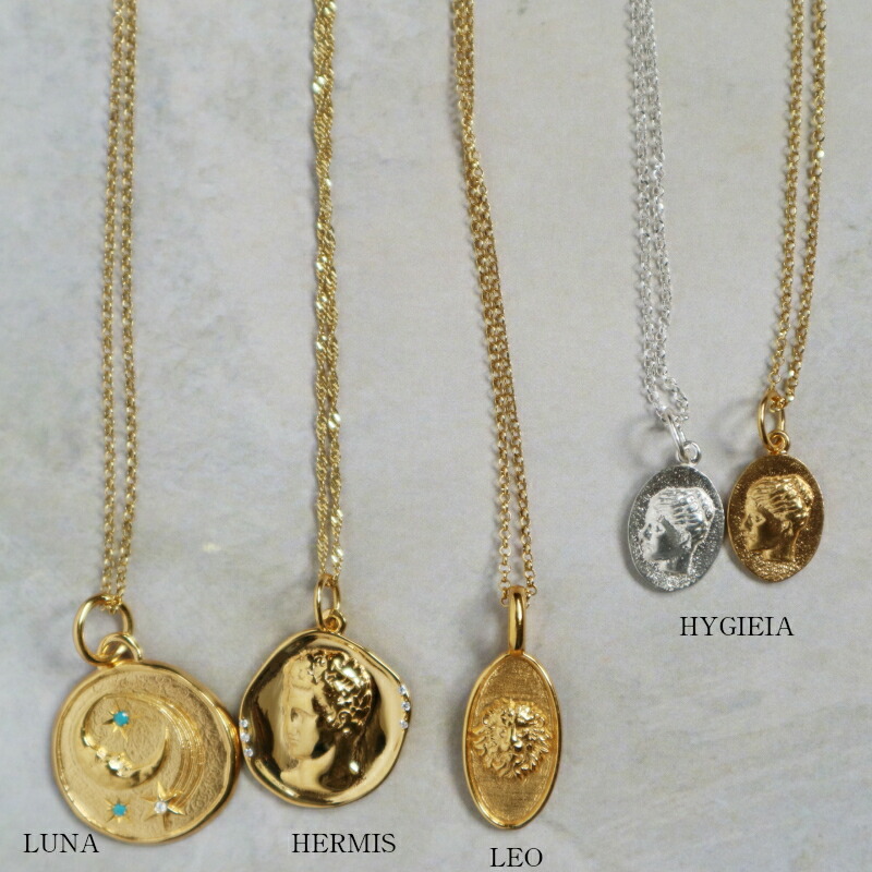 Rakuten 楽天市場 Hermina Athens ヘルミーナ アセン Hygieia ミニオーバルコイン ゴールド ネックレス セレクトショップlinojewels 国際ブランド Dogalmaya Com