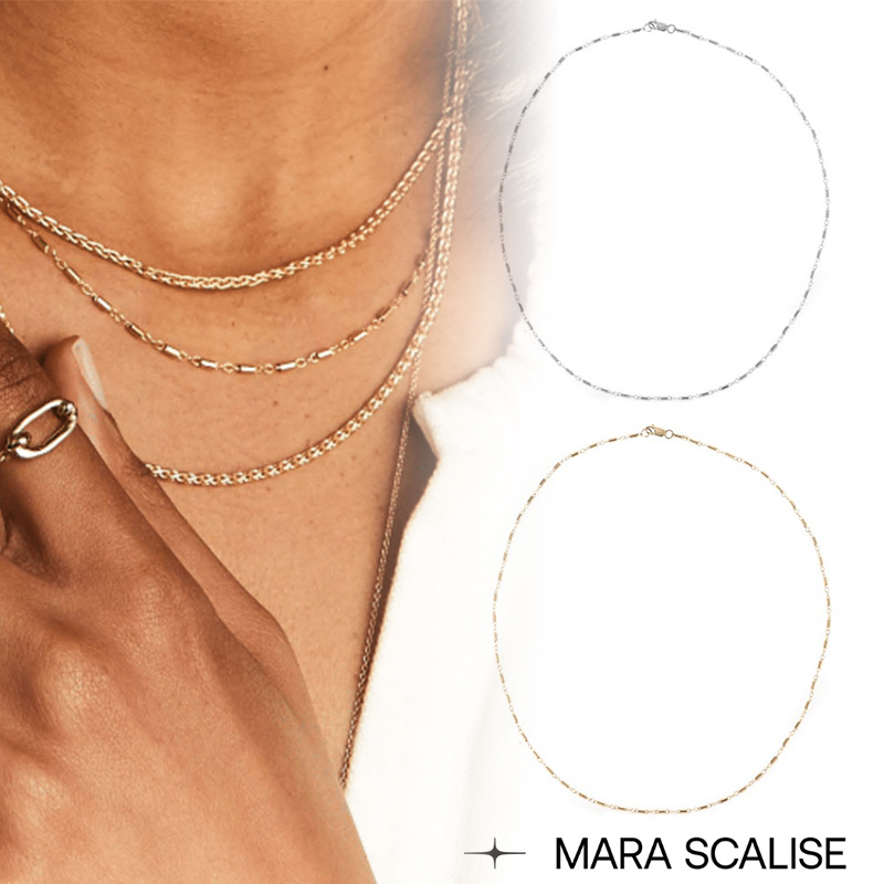 楽天市場】【MARA SCALISE マラ スカリース】MICRO RECTANGLE CHAIN