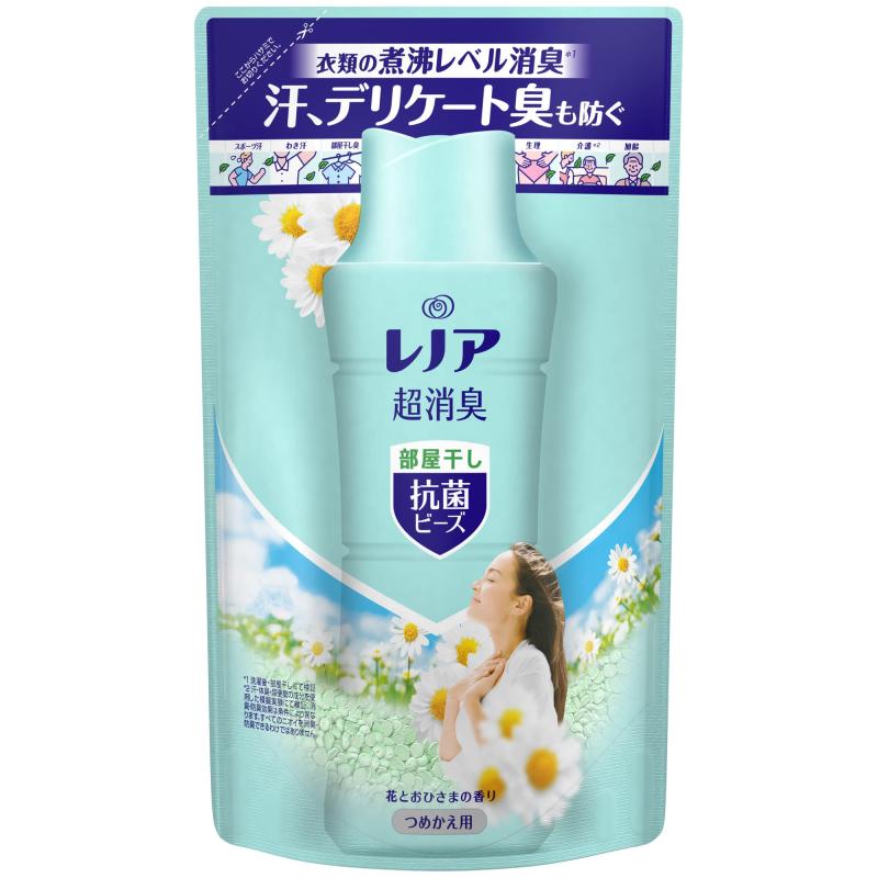 レノア 本格消臭+ 抗菌ビーズ 御部屋干しDX 緑であること生新しい草本 詰め替え