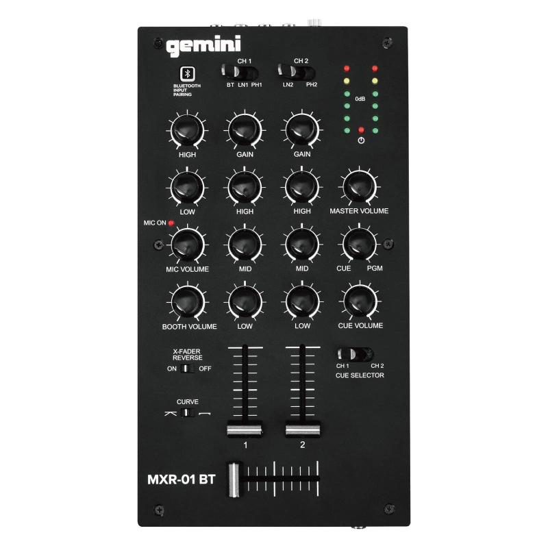 Gemini(ジェミナイ) GEMINIBluetooth 接続機能搭載 ゲイン &amp; EQ付き 2ch DJミキサー -01BT ｜LINO select店