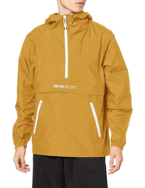 DESCENTE(デサント) ユニセックス大人 シェル シワになりにくい 軽量 はっ水 コンパクト ポケット MOVESPORT MVSPアノラックパーカー｜LINO select店