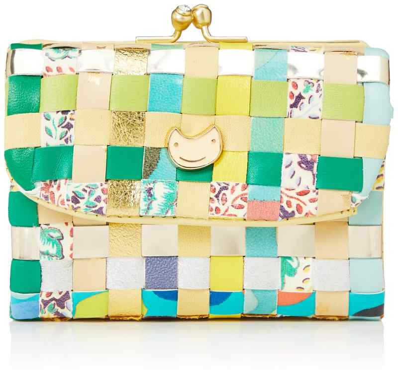 ツモリチサト エポネコメッシュ がま口三つ折り財布
