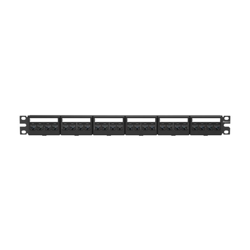 パンドウイット Cat6Aモジュラーパッチパネルキット 24ポート CPPKL6ATG24WBL