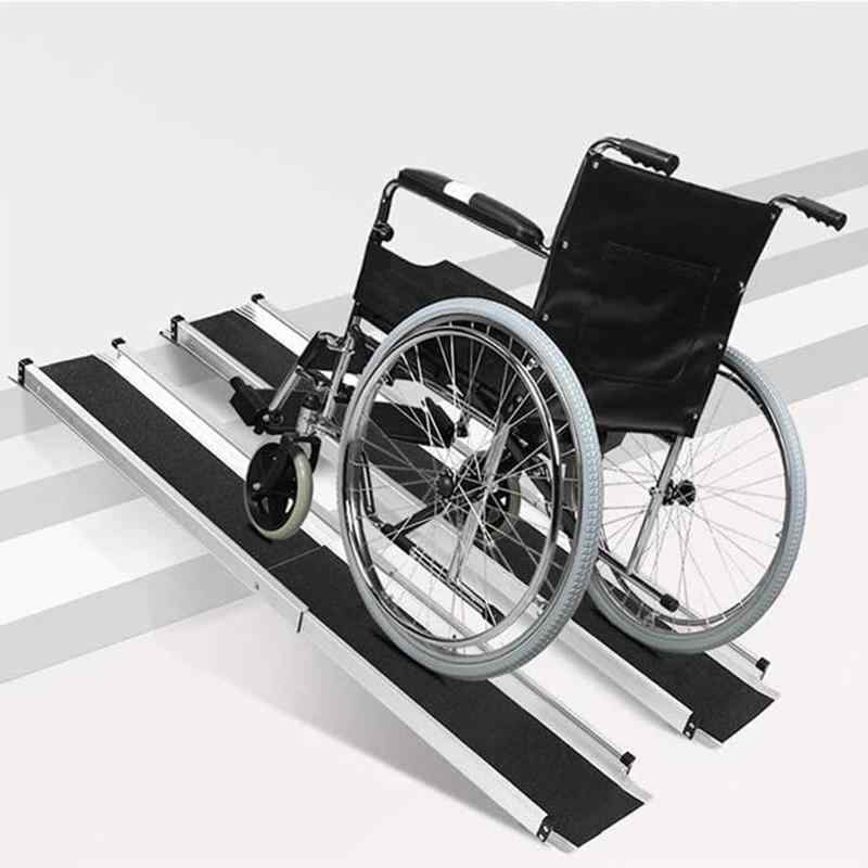 スロープ 車椅子 伸縮, スライド スロープ 荷重272KG 玄関 階段 段差解消 滑り止め スロープ 2本セット｜LINO select店
