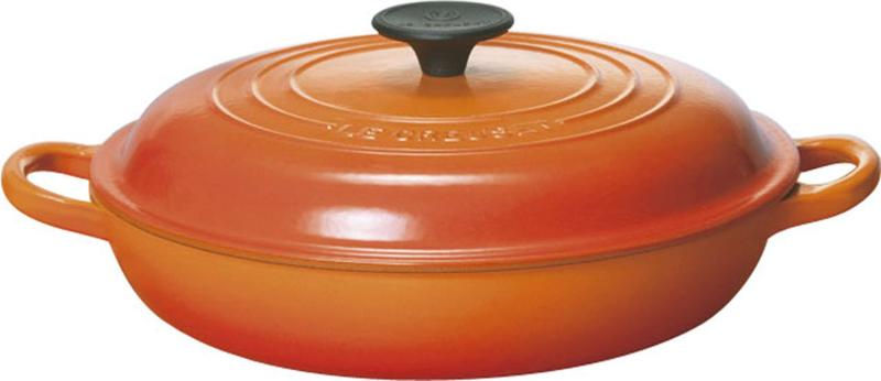 ル・クルーゼ(Le Creuset) 鋳込み ホーロー 鍋 ビュッフェ・キャセロール 26 糎