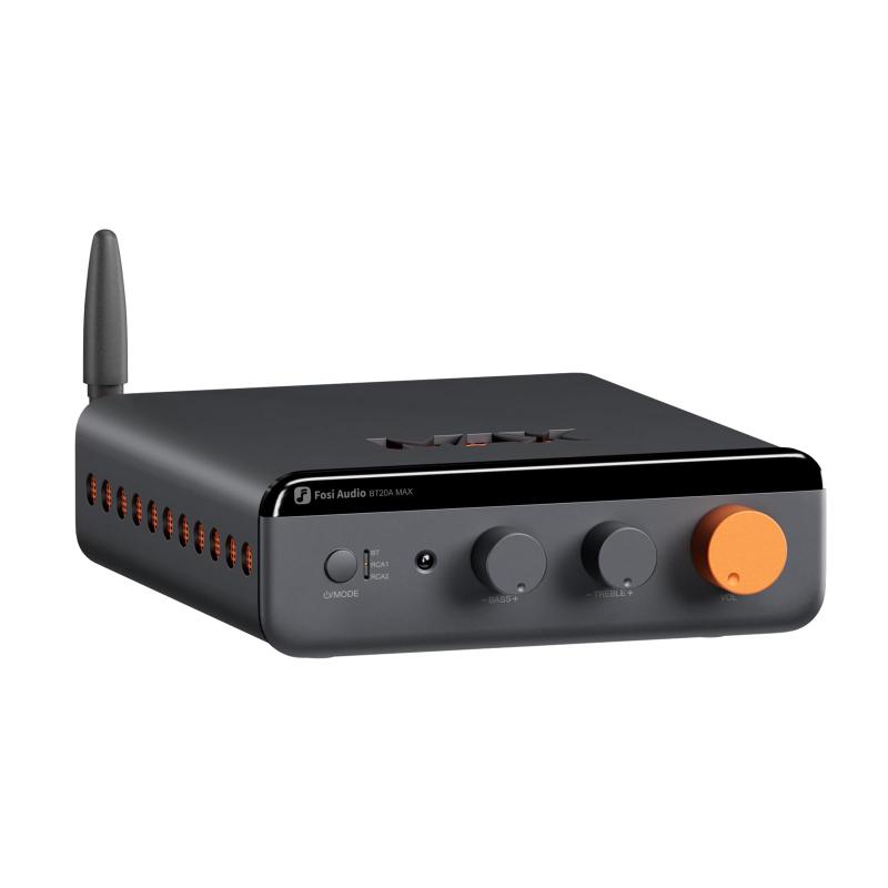 BT20A MAX ステレオパワーアンプ 300W×2 Hi-Fi オーディオアンプ PFFB技術搭載 LDAC対応 Bluetooth 6.0 デュアル独立電源 リモコン付き 2.1システム ホームオーディオ リモコン 48V/5A電源付き 日|LINO select店
