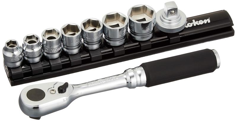山下工業研究所(Ko-ken) ソケットレンチエントリーセット Z-EAL 3285ZE 9Pcs 差込角:9.5mm 9個組 1セット